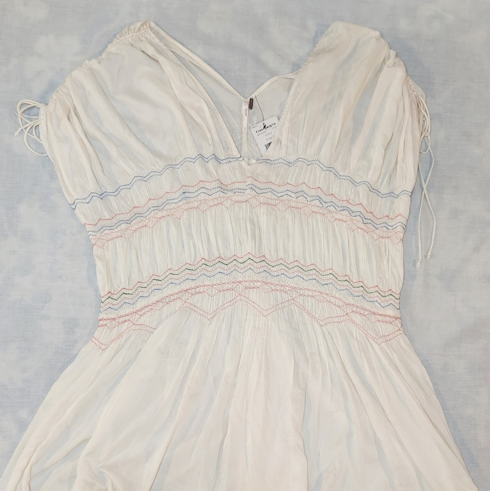 Flowy embroidered Free People dress